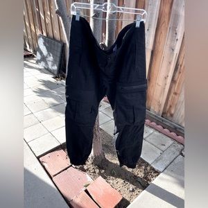 Black cargo pants